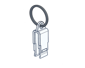 ESL Double suspension hook with ring. Art. 713029