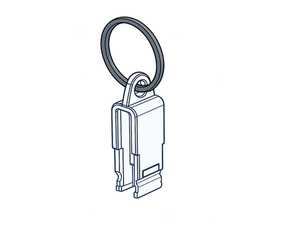 ESL Double suspension hook with ring. Art. 713029